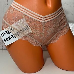 VS XS L XL VERY SEXY CHEEKY STRAPPY CHANTILLY LACE